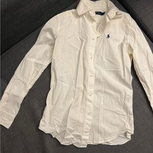 Ralph Lauren Cream Button-Up Shirt